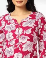 Women Printed Straight Kurta - Image 2