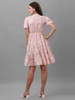 DRESSES FOR WOMEN WESTERN WEAR FLORAL WHITE - Image 3